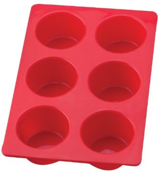 HIC 6 Cup Silicone Muffin Pan 